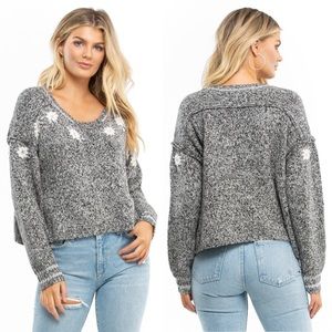 Wildfox Flower Field Lewis Knit Sweater